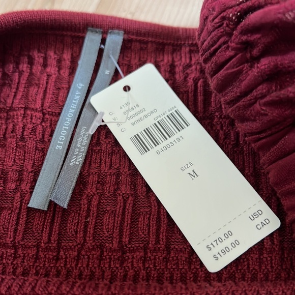 Burgundy sweater dress from Anthropologie ♥️ - Picture 3 of 4